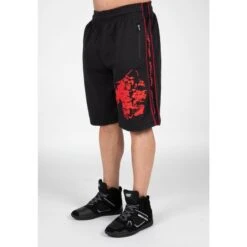 Gorilla Wear Buffalo Old School Workout Shorts - Black/Red