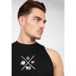 Gorilla Wear Cisco Drop Armhole Tank Top Black -Regatta Verkoop cisco drop armhole tank top black 4