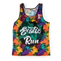 #EXOTICRUN RUNNING SHIRT Voor HEREN - KAMUABU Veelkleurige Tanktop -Regatta Verkoop exoticrun running shirt voor heren kamuabu veelkleurige tanktop 4