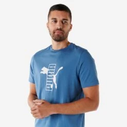 Puma Fitness T-shirt Heren Katoen Blauw
