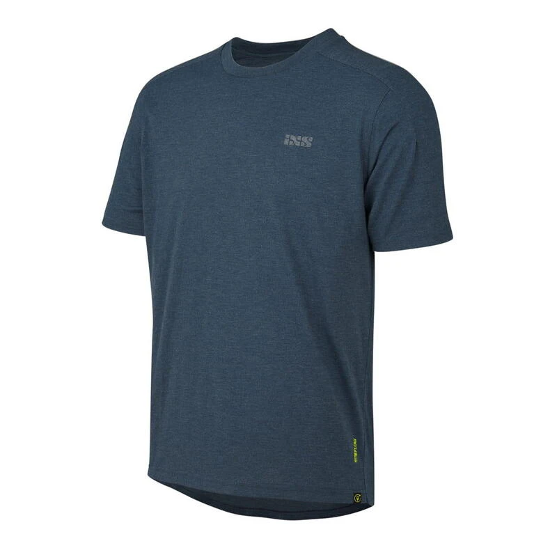 IXS Flow Tech T-shirt Met Merknaam - Blauw 3 IXS Flow Tech T-shirt Met Merknaam - Blauw