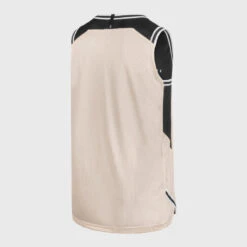 Basketbal Tank Top Heren/dames T500R Omkeerbaar Grijs Zwart Buzzer -Regatta Verkoop omkeerbaar mouwloos basketbalshirt voor herendames t500 zwartbeige 8