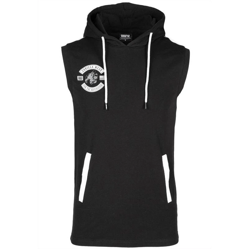 Gorilla Wear Oswego S/L Hooded T-shirt - Black 8 Gorilla Wear Oswego S/L Hooded T-shirt - Black - Afbeelding 6
