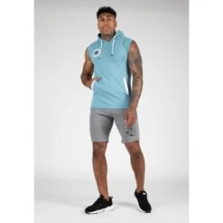 Gorilla Wear Oswego S/L Hooded T-shirt - Blue -Regatta Verkoop oswego sl hooded t shirt blue 2