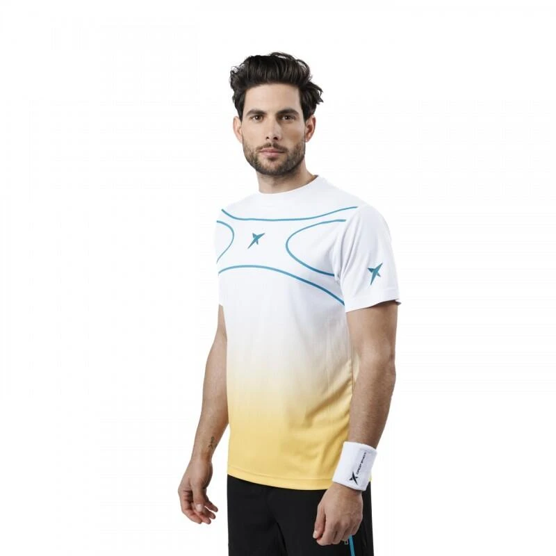 Padel Drop Shot Alsai Campa Heren T-shirt Met Korte Mouwen Witte Kleur 4 Padel Drop Shot Alsai Campa Heren T-shirt Met Korte Mouwen Witte Kleur - Afbeelding 2