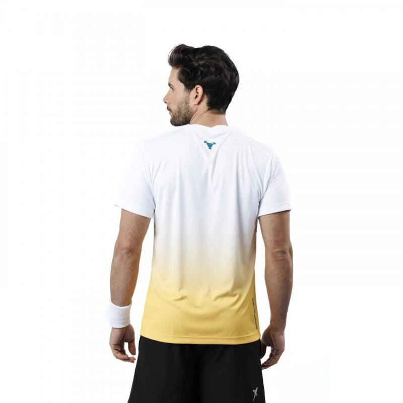 Padel Drop Shot Alsai Campa Heren T-shirt Met Korte Mouwen Witte Kleur 5 Padel Drop Shot Alsai Campa Heren T-shirt Met Korte Mouwen Witte Kleur - Afbeelding 3