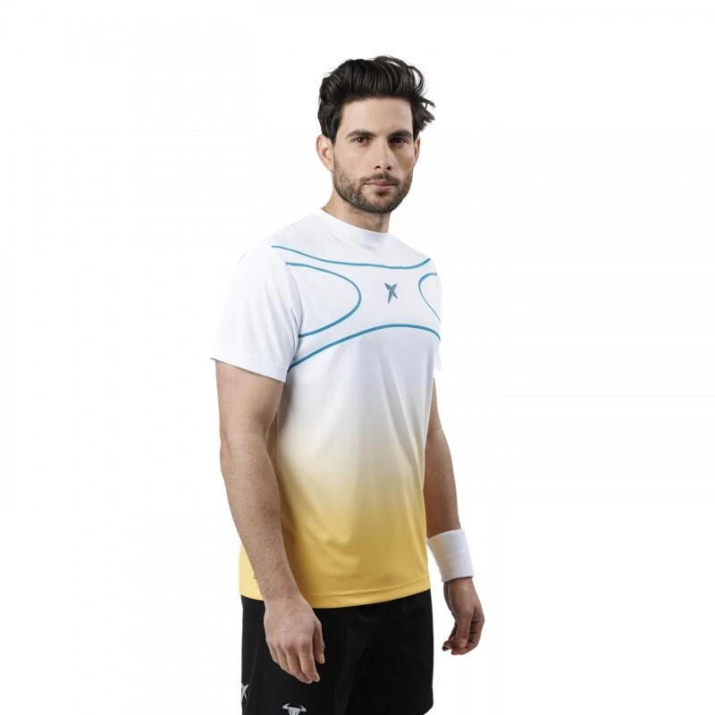 Padel Drop Shot Alsai Campa Heren T-shirt Met Korte Mouwen Witte Kleur 6 Padel Drop Shot Alsai Campa Heren T-shirt Met Korte Mouwen Witte Kleur - Afbeelding 4