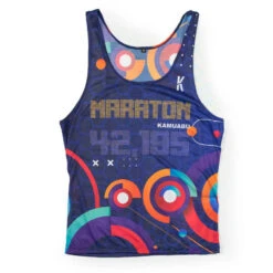 RUNNING SHIRT #MARATON 2.0 RUN MEN - KAMUABU Kleur BLAUW 90grs STRAPS