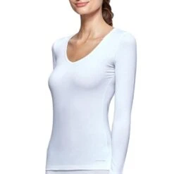 Shirt Met V-hals En Lange Mouwen Met Innovatieve Temperatuurregeling