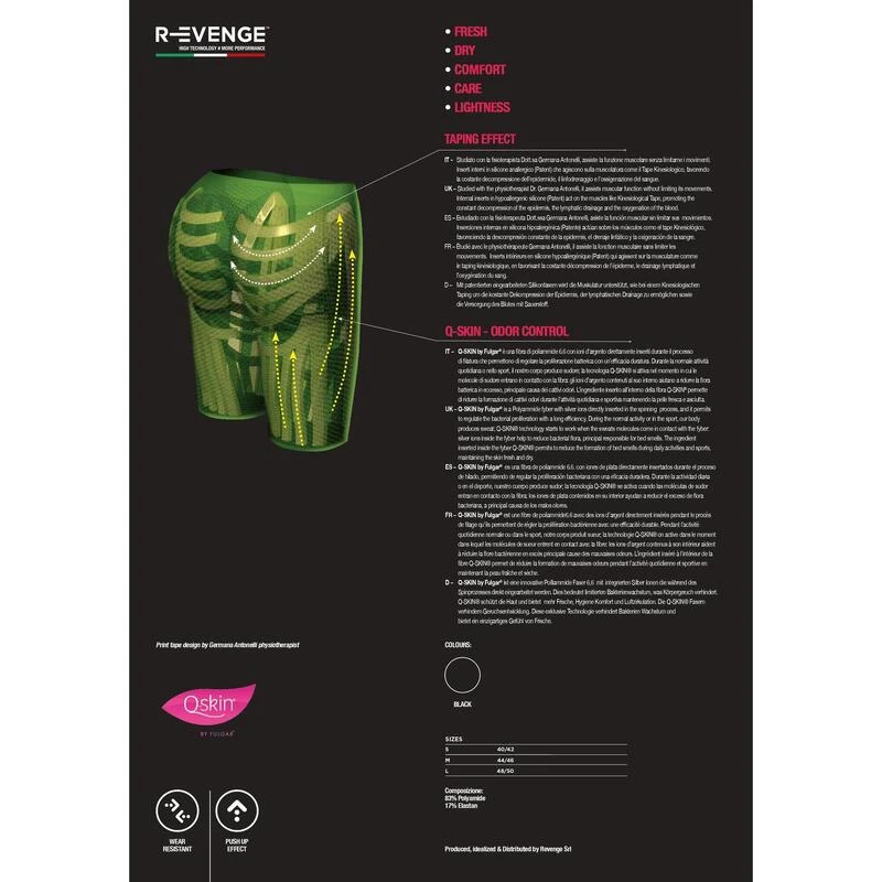 Technische Fietsbroek Heren Fitness Protection Tape Zwart 7 Technische Fietsbroek Heren Fitness Protection Tape Zwart - Afbeelding 5