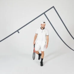 Artengo Tennisshirt Met Korte Mouwen Voor Heren TTS DRY+ -Regatta Verkoop tennisshirt met korte mouwen voor heren dry gebroken wit 2