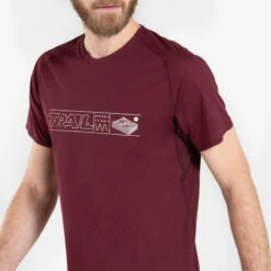 Trailshirt Met Korte Mouwen Voor Heren Met Motief -Regatta Verkoop trailshirt met korte mouwen voor heren bordeaux met motief 2