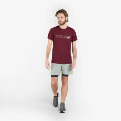 Trailshirt Met Korte Mouwen Voor Heren Met Motief -Regatta Verkoop trailshirt met korte mouwen voor heren bordeaux met motief 4