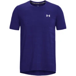 Under Armour UA Seamless Wave Sportshirt Heren Blauw