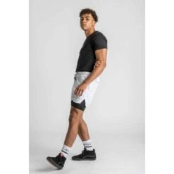 Utility Short Voor Fitness - Heren - Wit